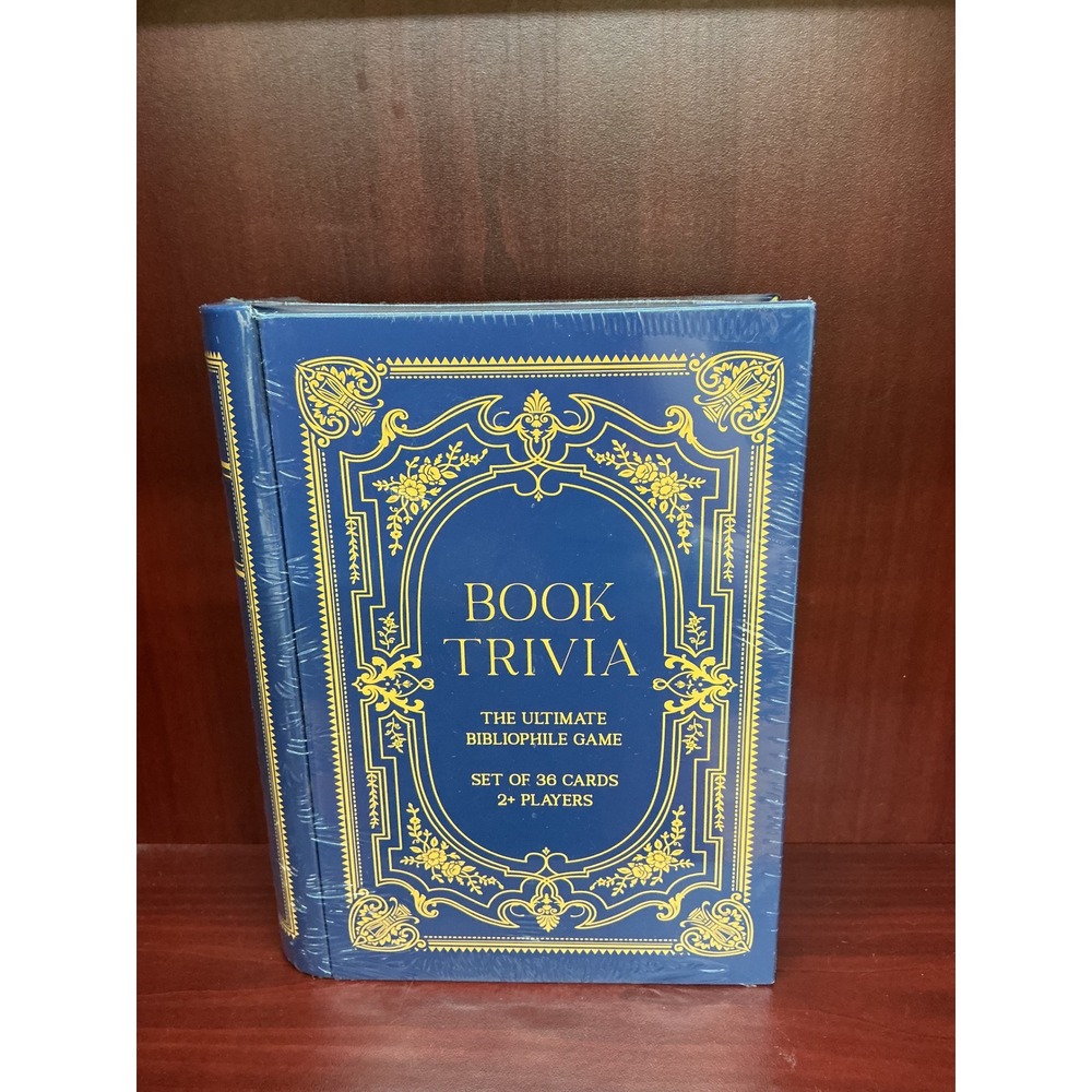 Eccolo Book Trivia The‎ Ultimate Bibliophile Game 36 Cards Blue Gold New Sealed